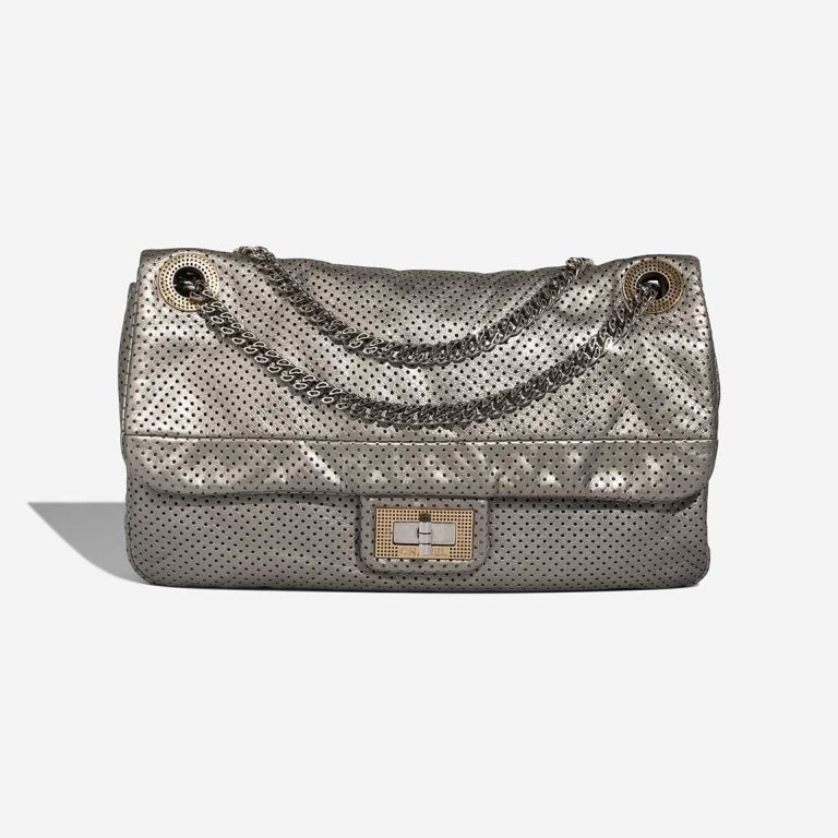 Chanel 2.55 Reissue 226 Lamb Silver Front | Sell your designer bag