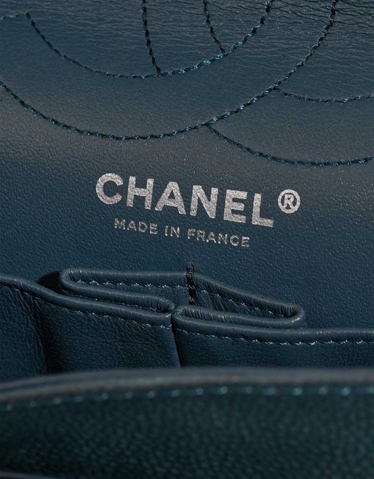 Chanel 2.55 Reissue 226 Caviar Petrol Blue Logo | Sell your designer bag