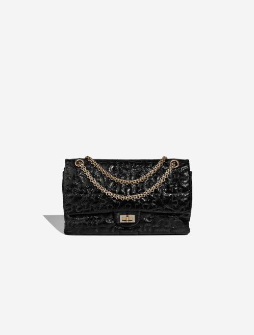 Chanel 2.55 226 Patent Black Front | Sell your designer bag