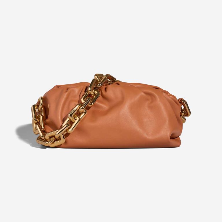 Bottega Veneta Chain Pouch Large Calf Teak Front | Sell your designer bag