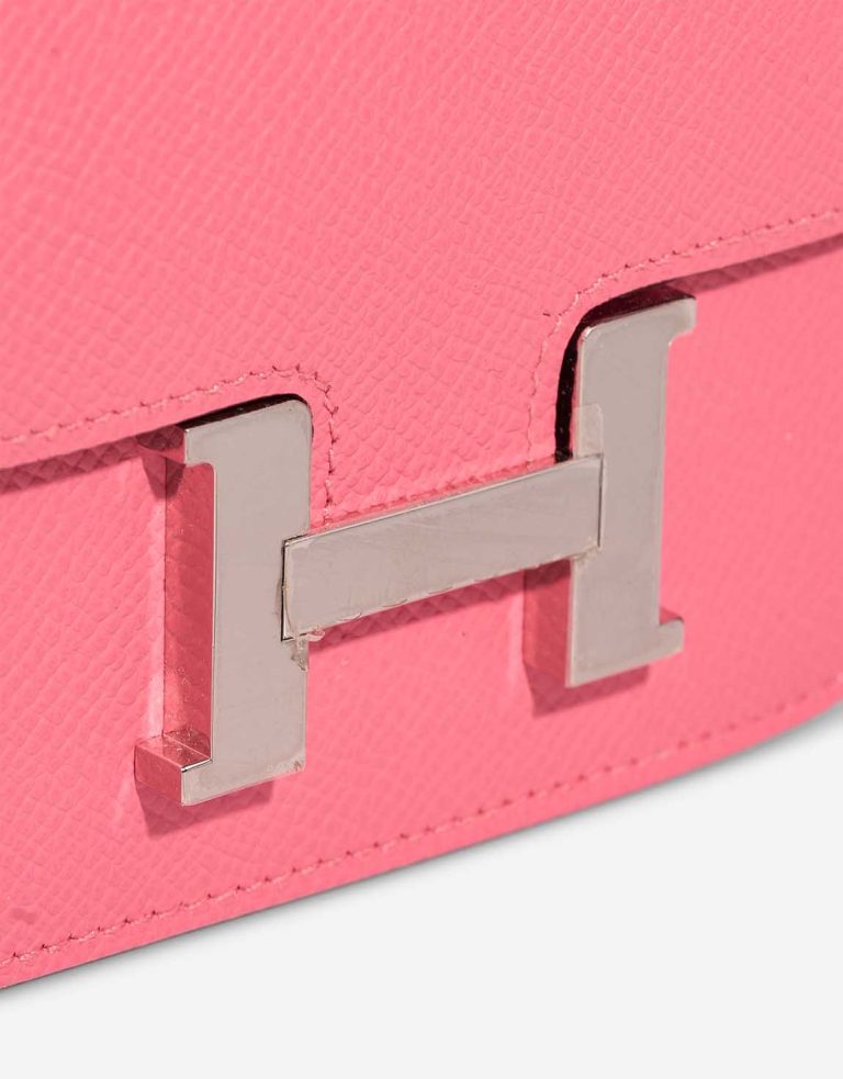 Hermès Constance Slim Wallet Epsom Rose Azalée Closing System | Sell your designer bag