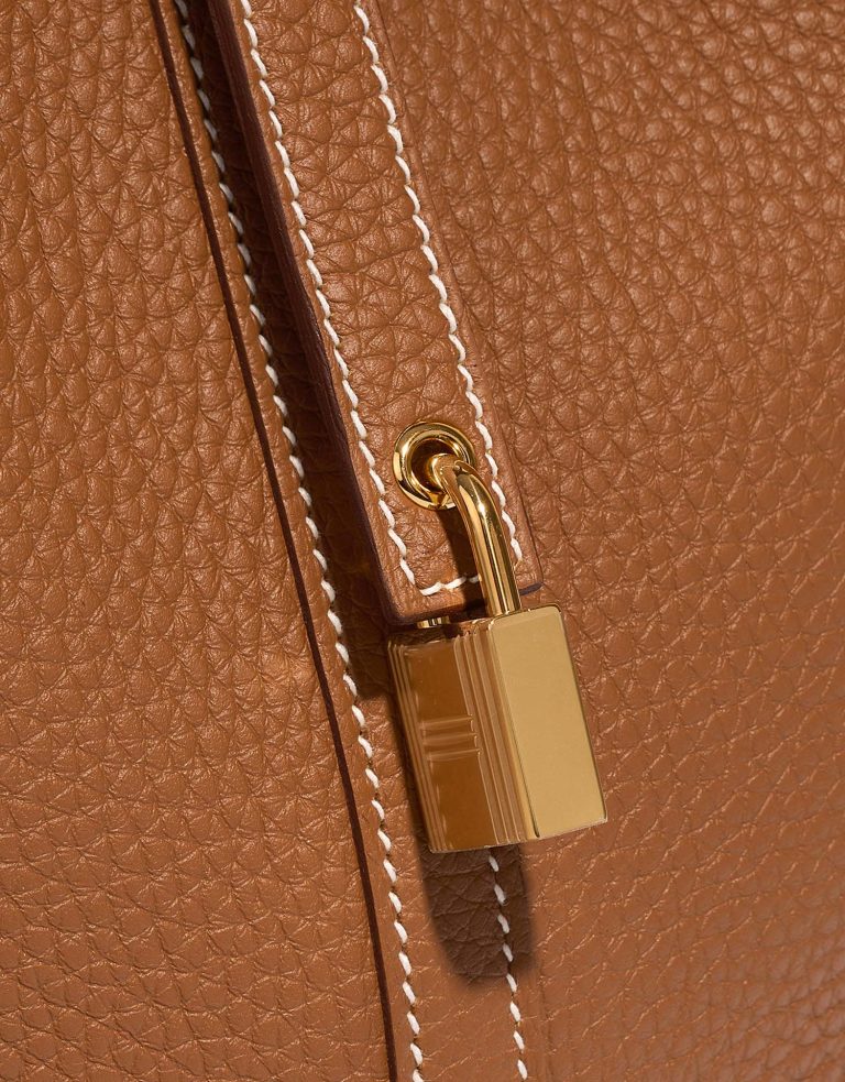 Hermès Picotin 22 Taurillon Clémence Gold Closing System | Sell your designer bag