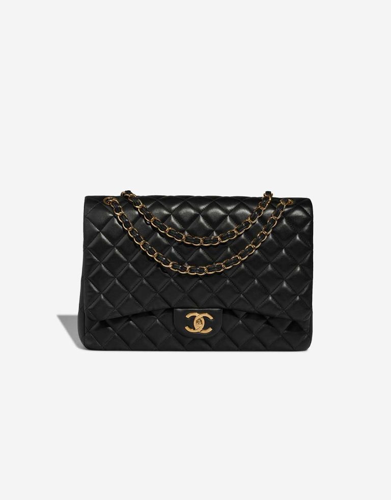 Chanel Timeless Maxi Lamb Black Front | Sell your designer bag