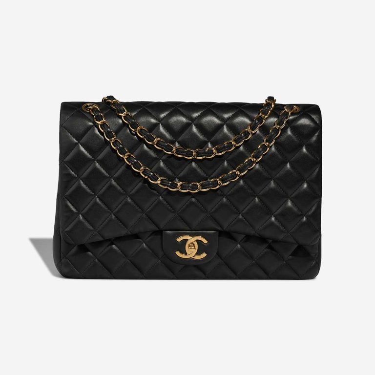 Chanel Timeless Maxi Lamb Black Front | Sell your designer bag