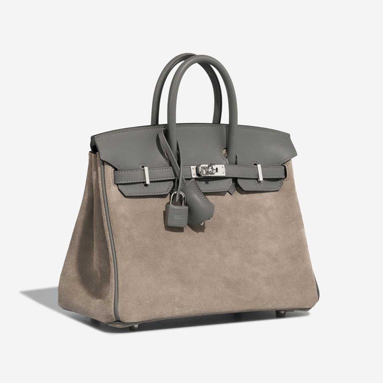 Hermès Birkin 25 Veau Grizzly / Swift Gris Meyer / Gris Caillou | Vendre votre sac de créateur