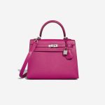 Hermès Kelly 25 Epsom Rose Pourpre Front | Sell your designer bag