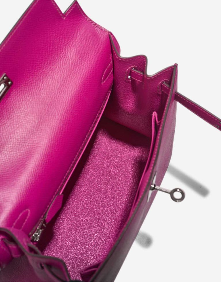 Hermès Kelly 25 Epsom Rose Pourpre Inside | Verkaufen Sie Ihre Designertasche