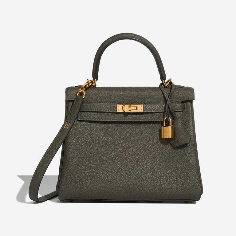 Hermès Kelly 25 Togo Vert de Gris Front | Verkaufen Sie Ihre Designertasche