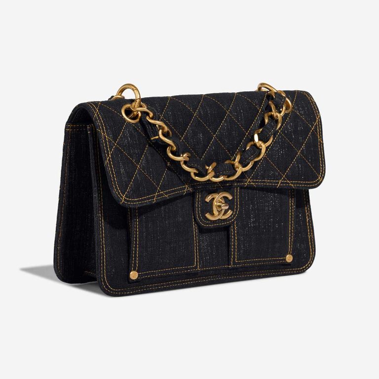 Chanel Timeless Single Flap Medium Denim Dark Blue | Sell your designer bag