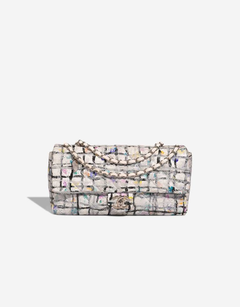 Chanel Timeless Jumbo Lamb White / Multicolour Front | Sell your designer bag