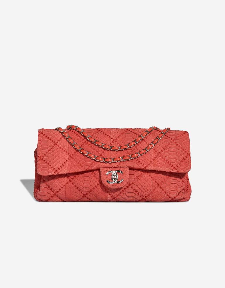 Chanel Timeless Maxi Flap Bag Python Red Front | Sell your designer bag