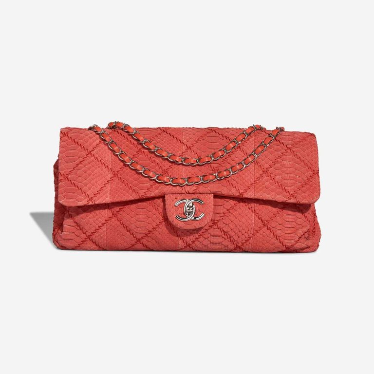 Chanel Timeless Maxi Flap Bag Python Red Front | Sell your designer bag