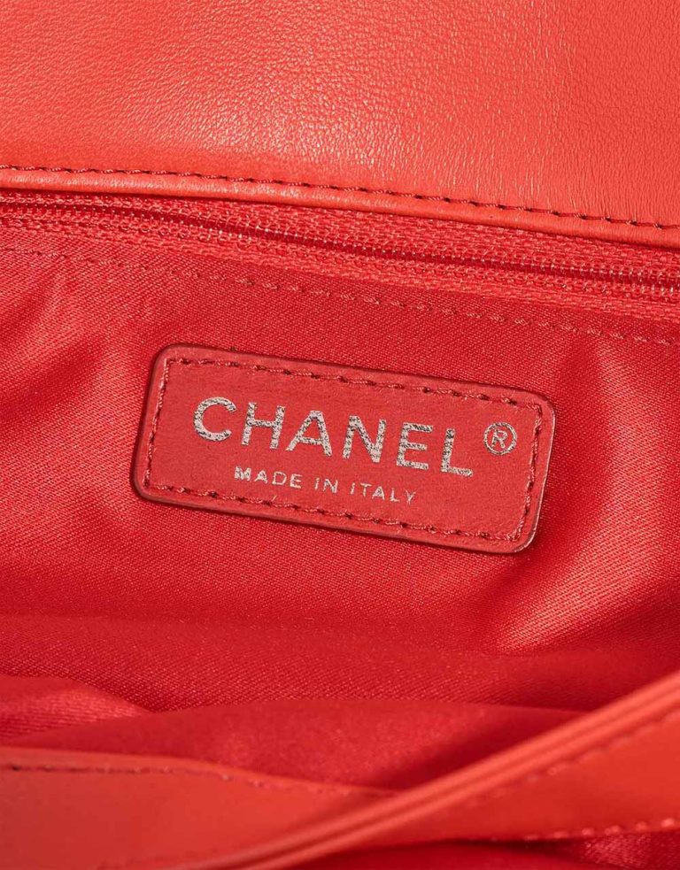 Chanel Timeless Maxi Flap Bag Python Red Logo | Sell your designer bag