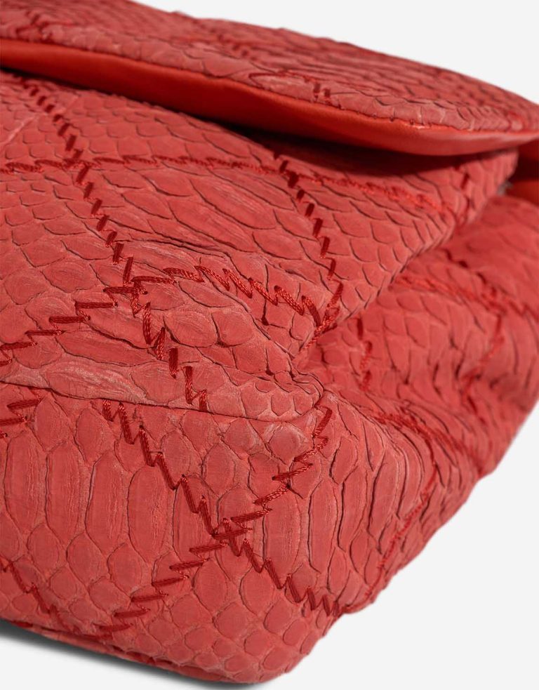 Chanel Timeless Maxi Flap Bag Python Red Signs of wear | Sell your designer bag