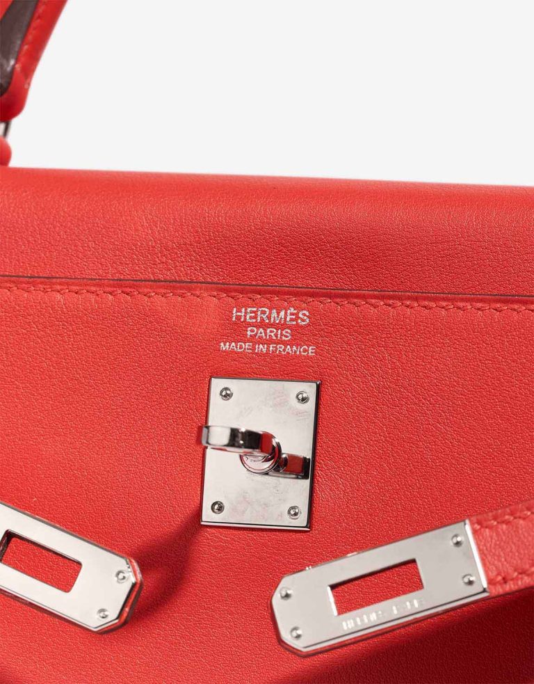 Hermès Kelly 25 Swift Rouge Tomate Logo | Sell your designer bag