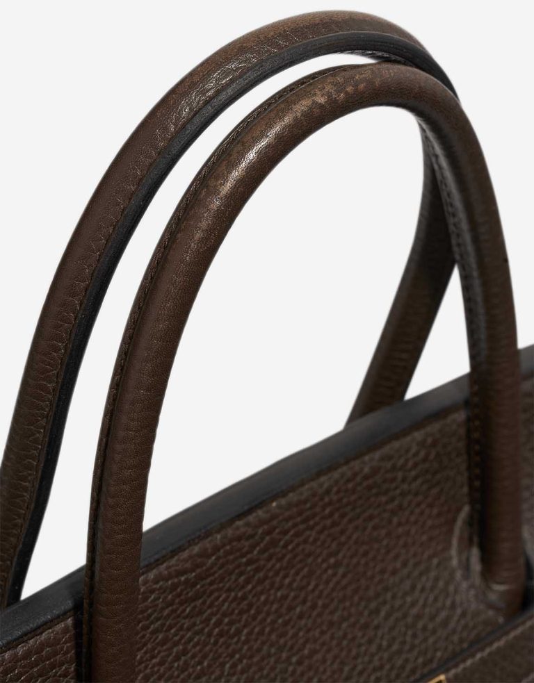 Hermès Birkin 40 Clémence Chocolat Signs of wear | Sell your designer bag