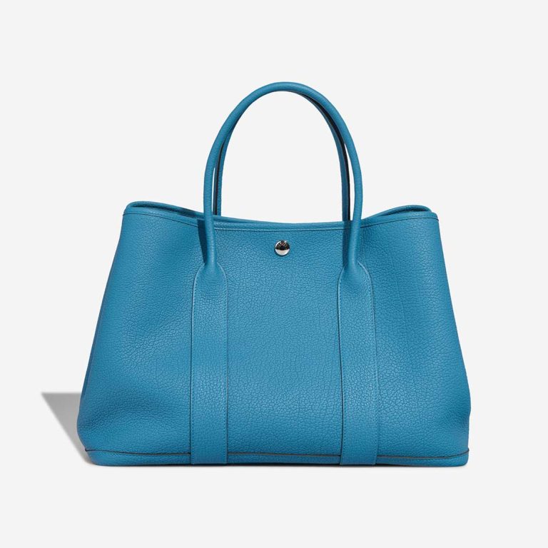 Hermès Garden Party 36 Veau Négonda Turquoise Front | Sell your designer bag