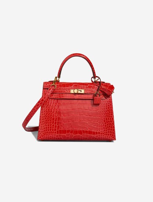 Hermès Kelly 25 Alligator Mississippi Rouge de Coeur Front | Sell your designer bag