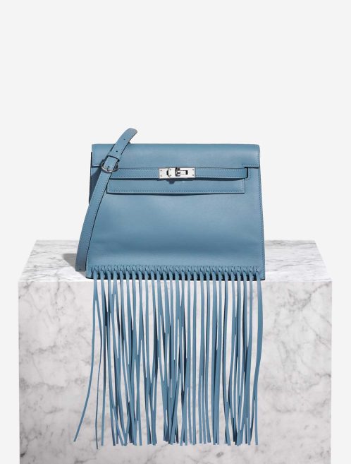 Hermès Kelly Danse Anate Swift New Bleu Jean Front | Sell your designer bag