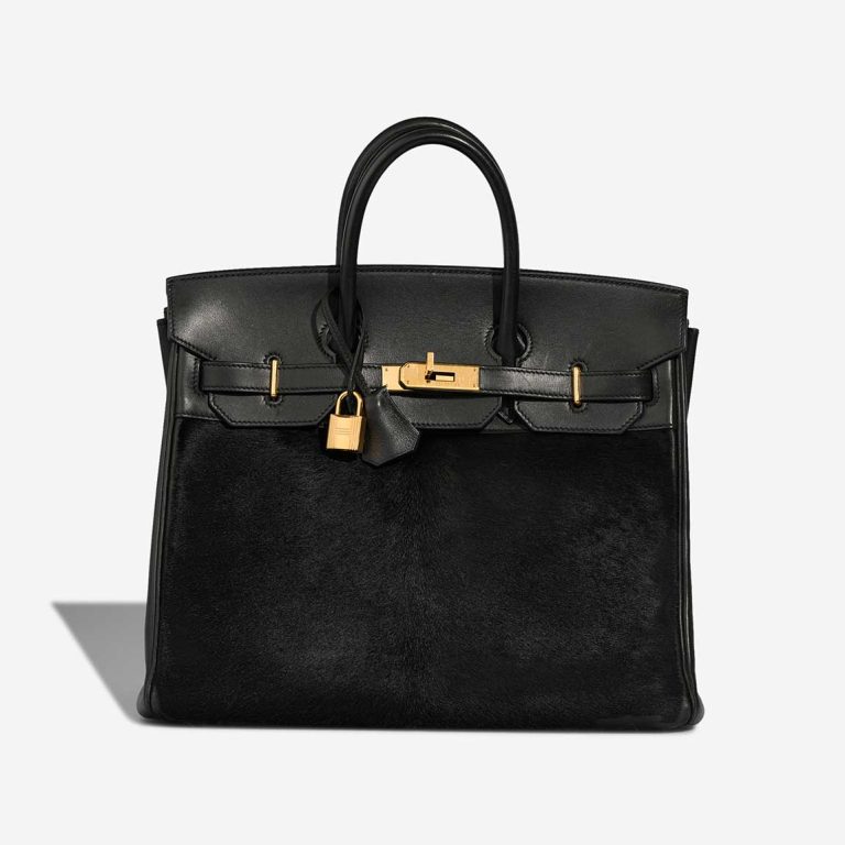 Hermès Haut à Courroies 32 Evercalf / Pony Hair Black Front | Sell your designer bag