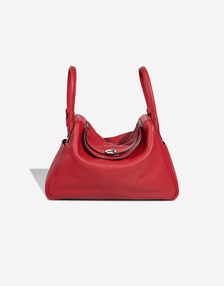 Hermès Lindy 30 Clémence Rouge Casaque Front | Sell your designer bag