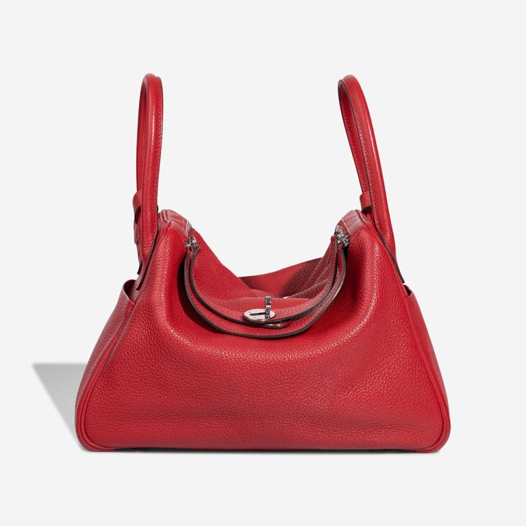 Hermès Lindy 30 Clémence Rouge Casaque Front | Sell your designer bag