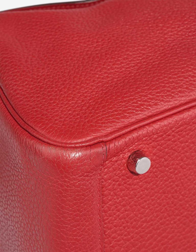 Hermès Lindy 30 Clémence Rouge Casaque Signs of wear | Sell your designer bag