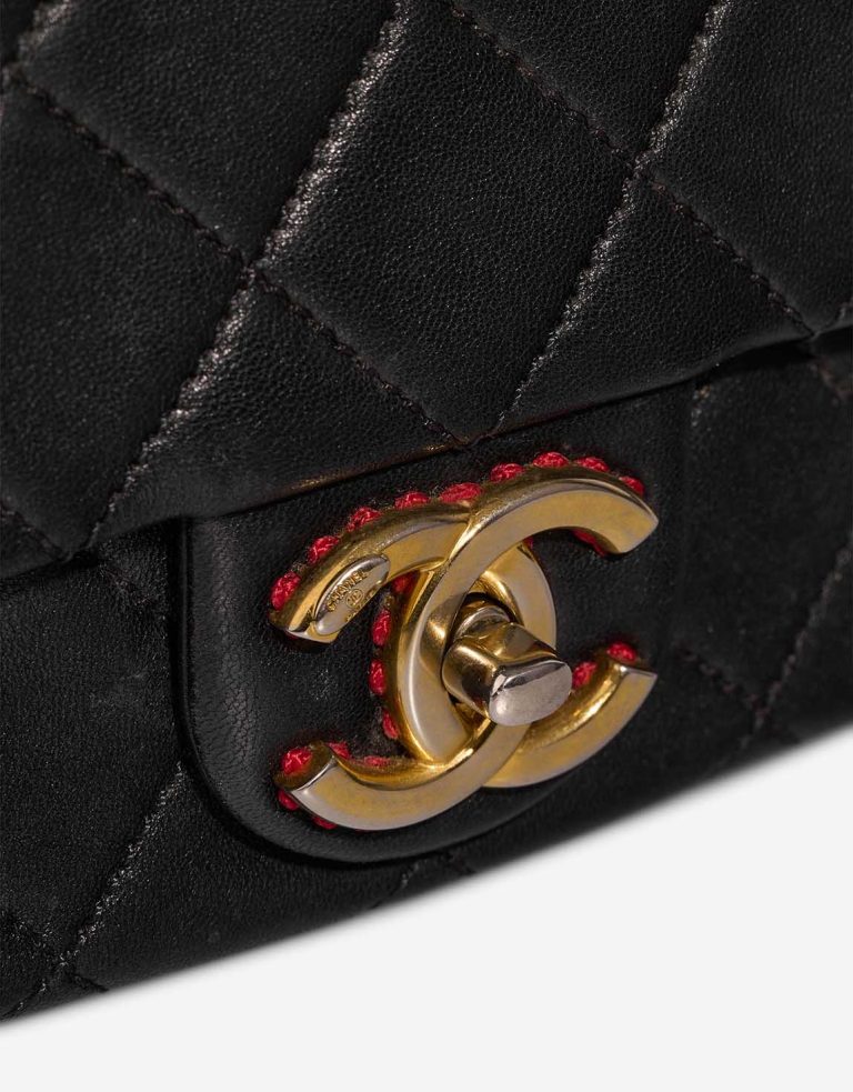 Chanel Timeless Mini Rectangular Lamb Black Closing System | Sell your designer bag