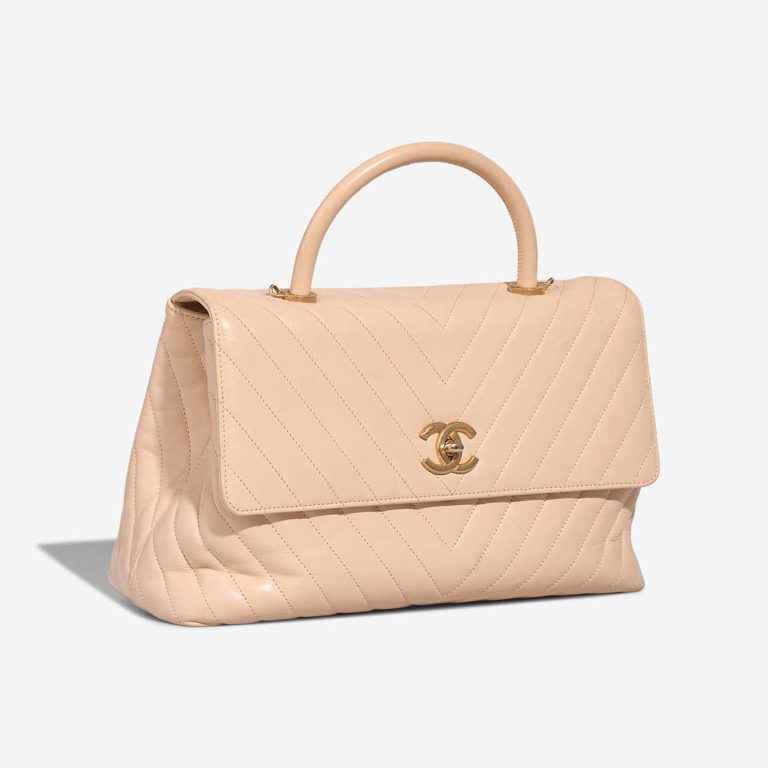 Chanel Timeless Handle Large Calf Beige | Sell your designer bag