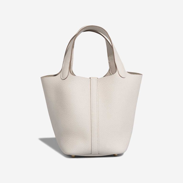 Hermès Picotin 18 Taurillon Clémence Gris Pale | Vendre votre sac de créateur