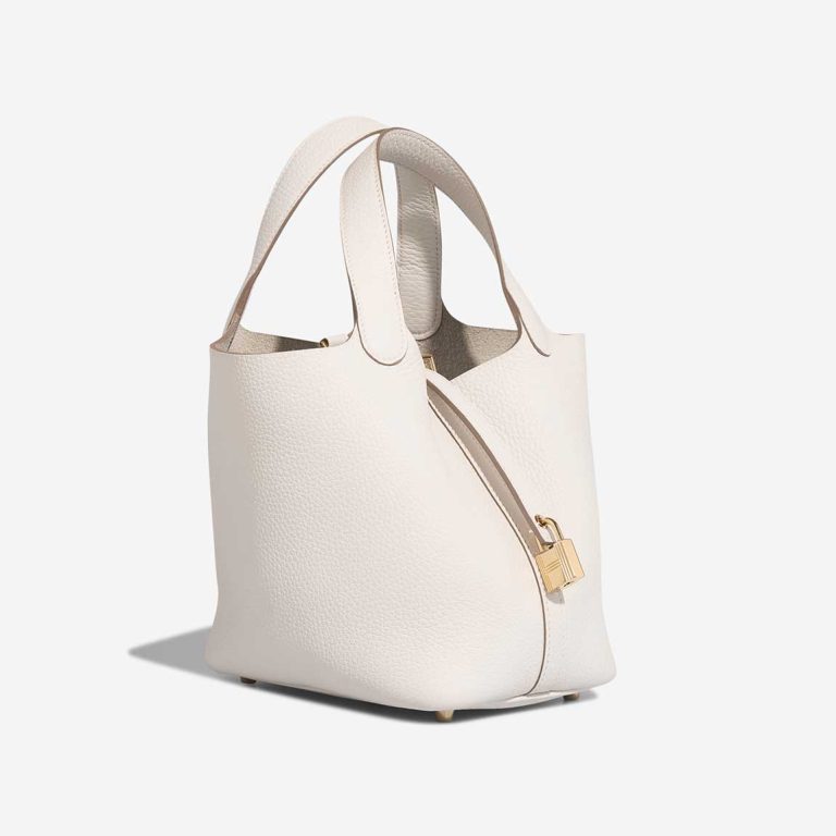 Hermès Picotin 18 Taurillon Clémence Gris Pale | Vendre votre sac de créateur