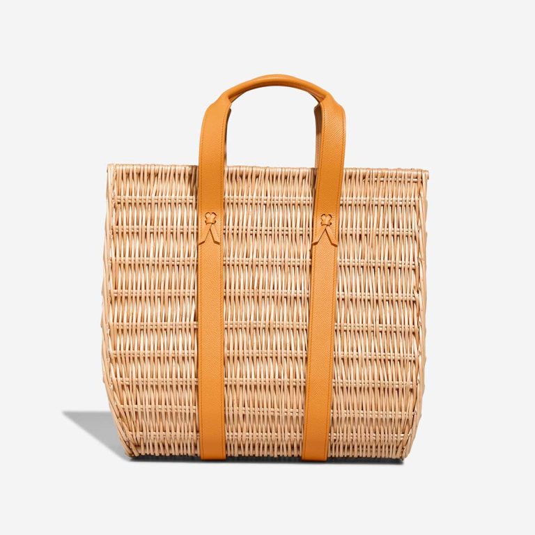 Hermès Petit h Picnic Basket Wicker / Epsom Apricot / Trench / Naturel | Sell your designer bag