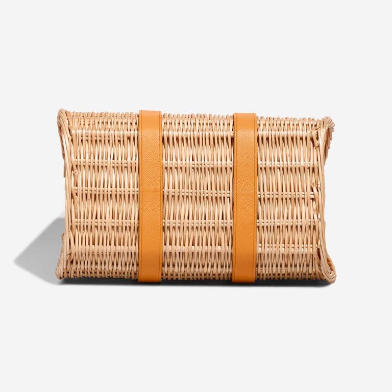 Hermès Petit h Picnic Basket Wicker / Epsom Apricot / Trench / Naturel | Sell your designer bag