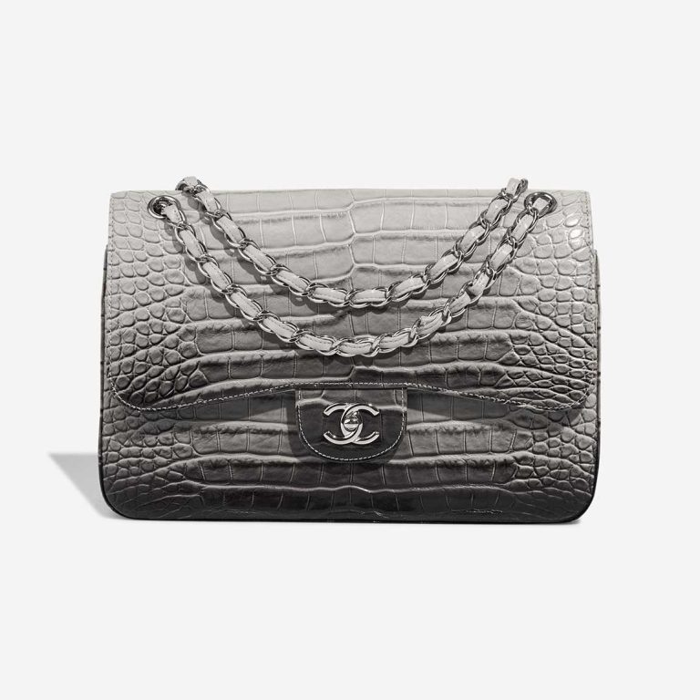 Chanel Timeless Jumbo Crocodile Grey / Ombre Front | Sell your designer bag