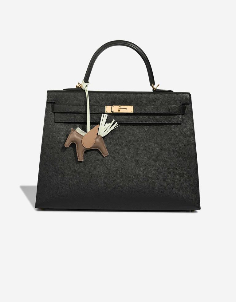 Hermès Rodeo Pegasus PM Milo Lamb Étoupe / Vert Fizz / Biscuit Front | Sell your designer bag