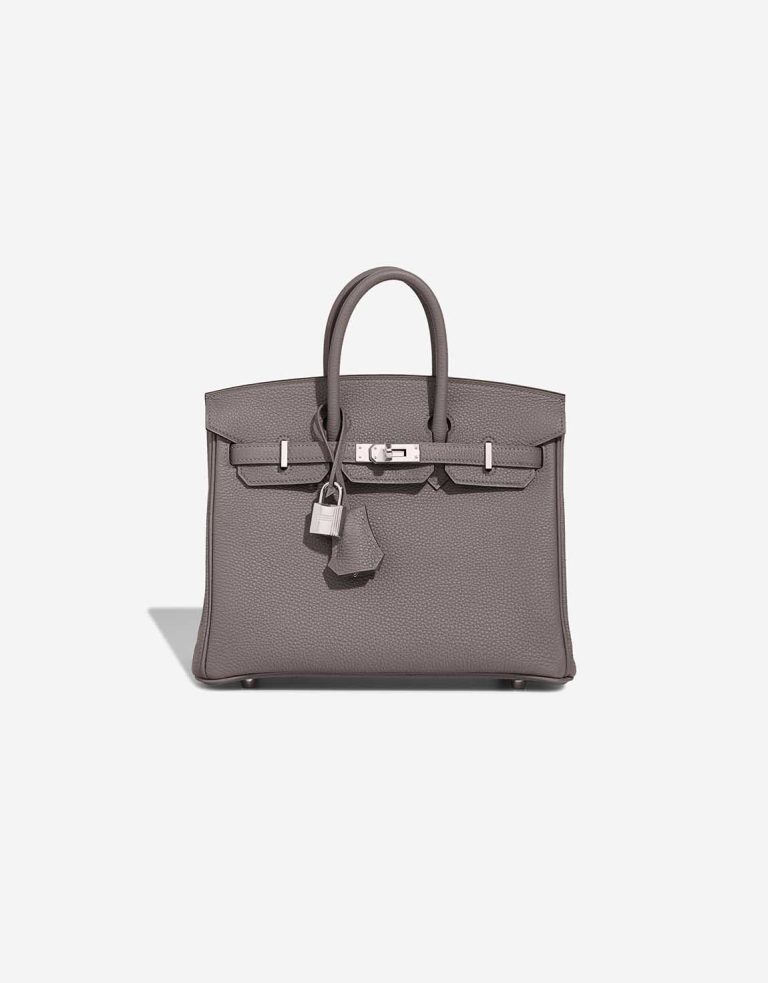 Hermès Birkin 25 Togo Gris Meyer Front | Sell your designer bag