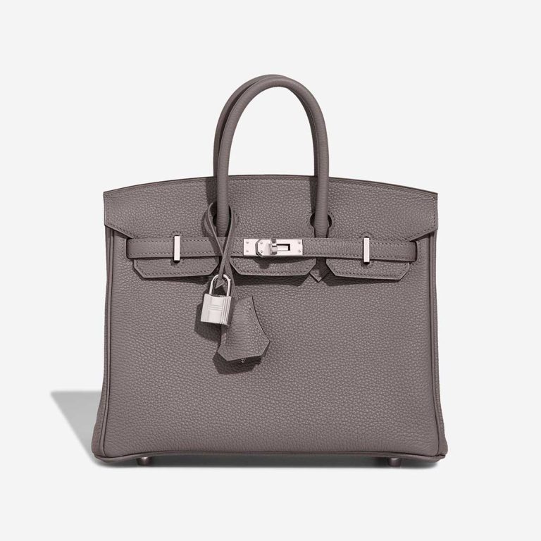 Hermès Birkin 25 Togo Gris Meyer Front | Verkaufen Sie Ihre Designer-Tasche