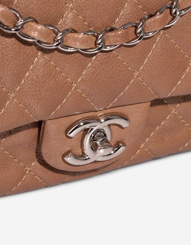 Chanel Timeless Medium Caviar Brown Closing System | Sell your designer bag