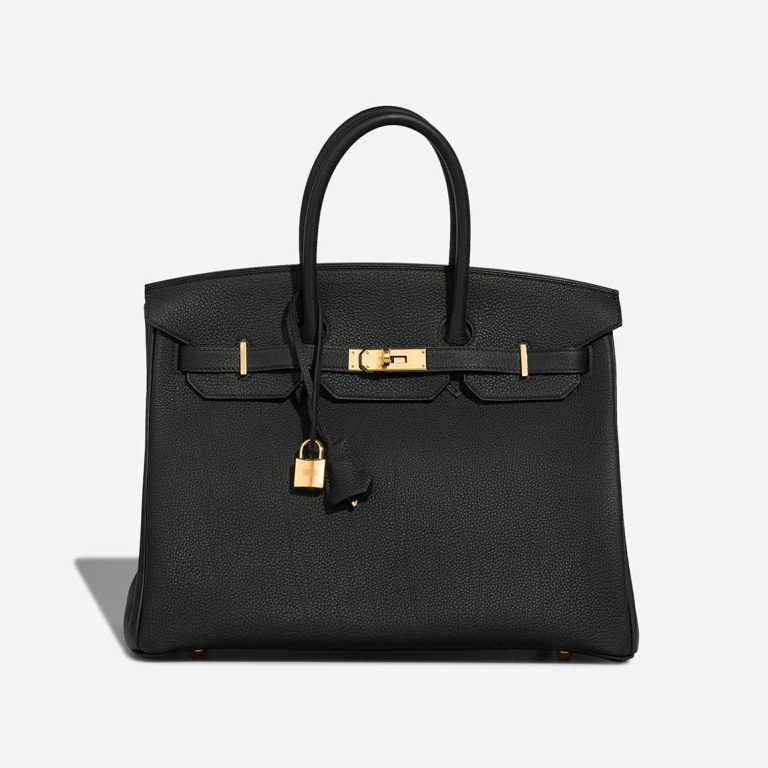 Hermès Birkin HSS 35 Togo Schwarz Front | Verkaufen Sie Ihre Designer-Tasche