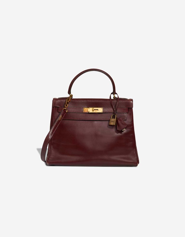 Hermès Kelly 28 Box Calf Rouge H Front | Sell your designer bag