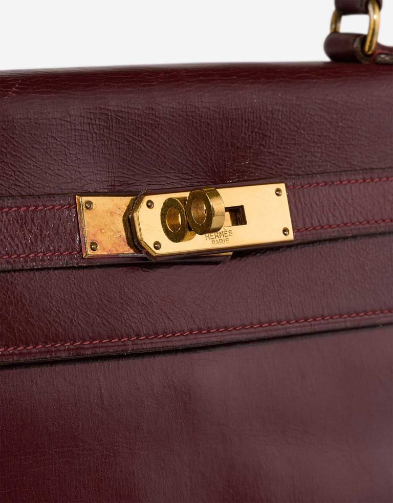 Hermès Kelly 28 Box Kalbsleder  Rouge H Verschluss-System | Verkaufen Sie Ihre Designer-Tasche