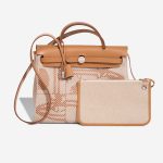 Hermès Herbag 31 Toile / Vache Hunter Sable Naturel / Écru Front | Sell your designer bag