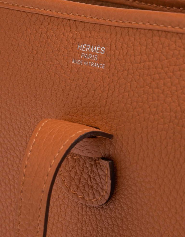 Hermès Evelyne 29 Taurillon Clémence Orange Logo | Sell your designer bag