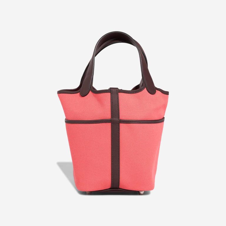 Hermès Picotin Cargo 18 Toile Goeland / Swift Rose Texas / Rouge Sellier | Sell your designer bag