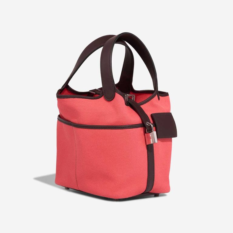 Hermès Picotin Cargo 18 Toile Goeland / Swift Rose Texas / Rouge Sellier | Sell your designer bag