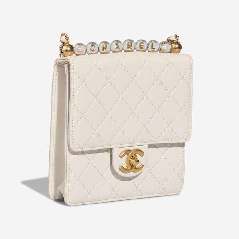 Chanel Flap Bag Small Lamb White / Gold | Sell your designer bag