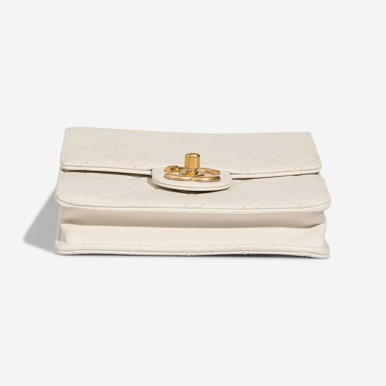 Chanel Flap Bag Small Lamb White / Gold | Sell your designer bag