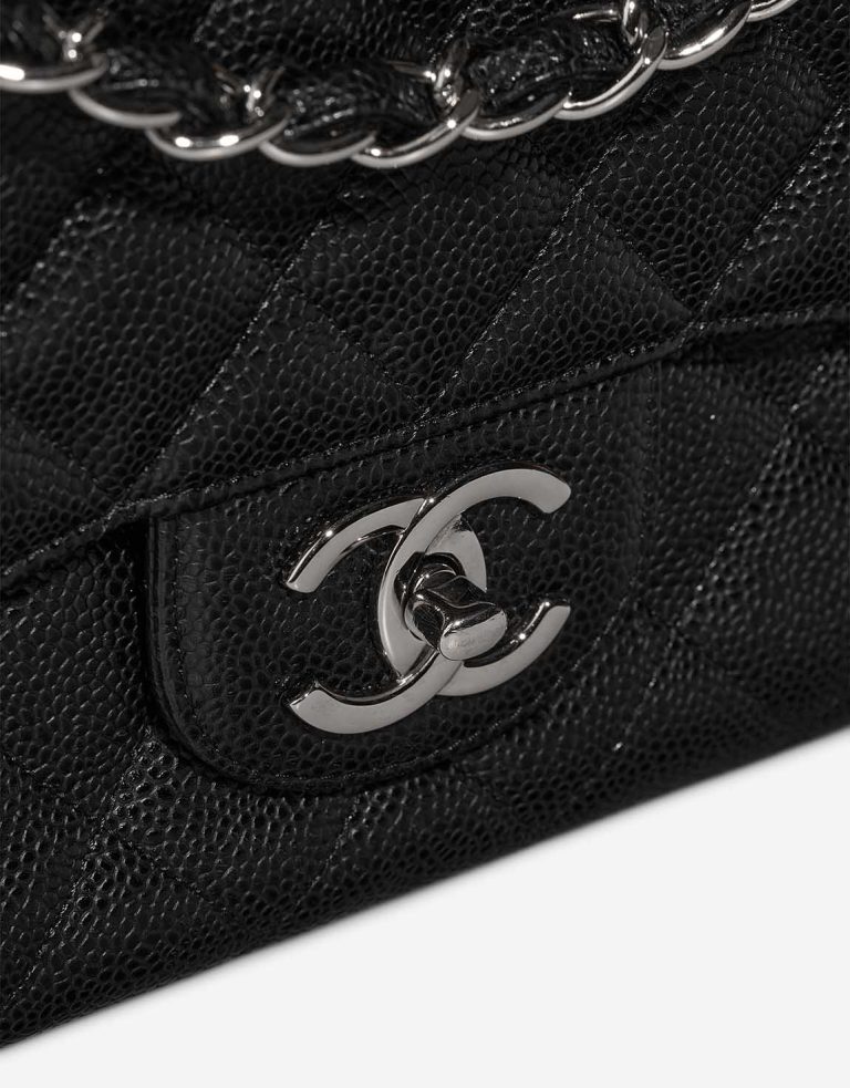 Chanel Timeless Maxi Caviar Black Closing System | Sell your designer bag