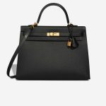 Hermès Kelly 35 Epsom Black Front | Sell your designer bag