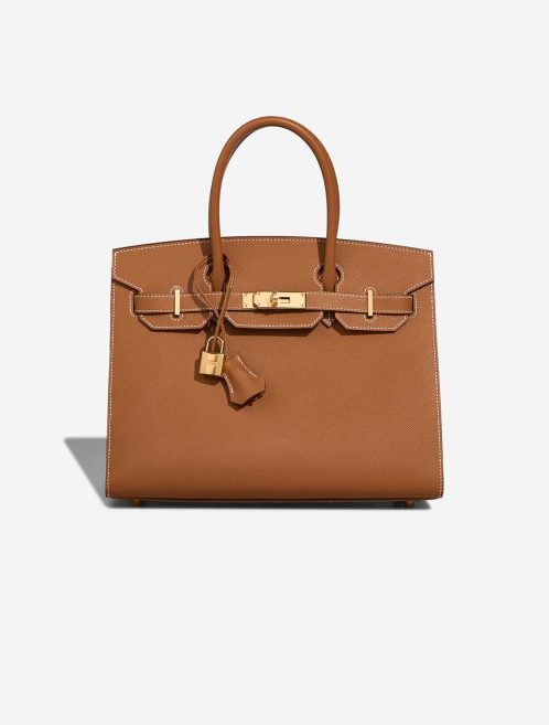 Hermès Birkin 30 Epsom Gold Front | Sell your designer bag